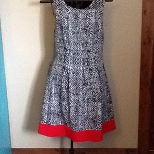 Black white print  dress